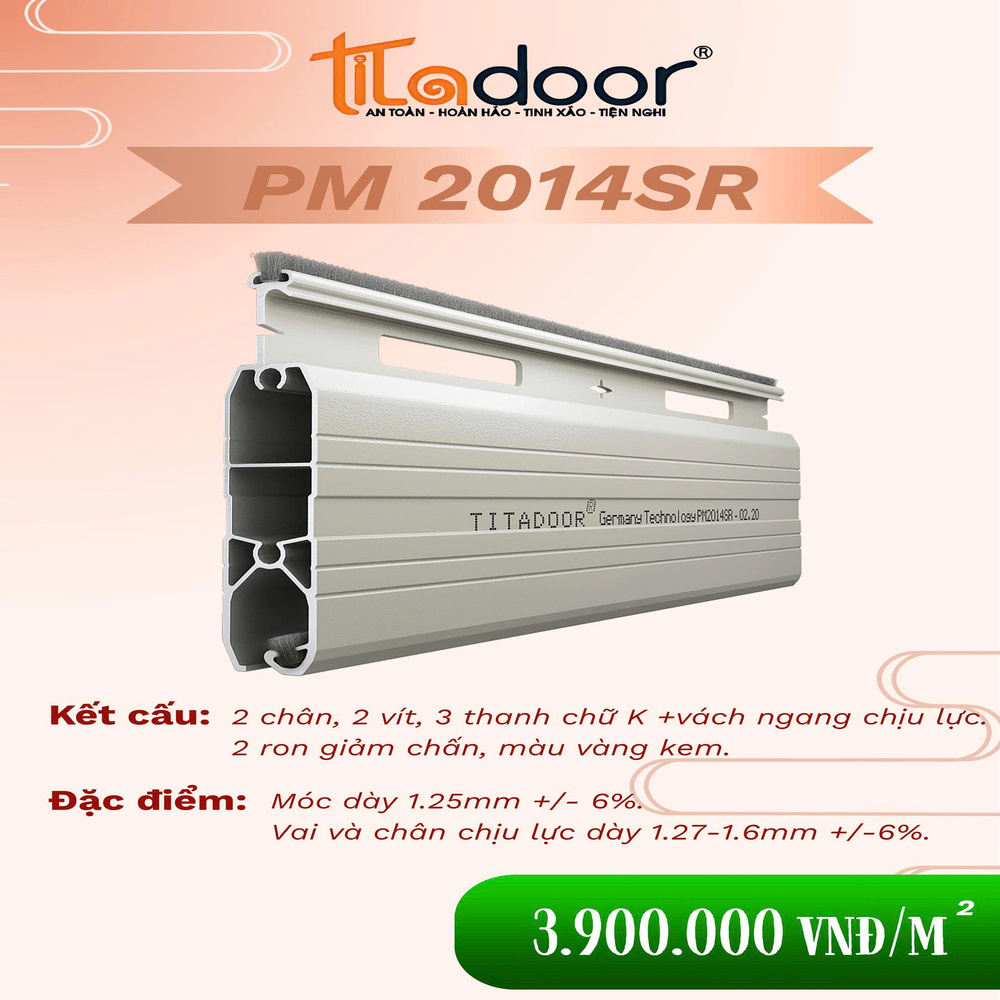 cửa cuốn titadoor pm2014sr chính hãng Namviet