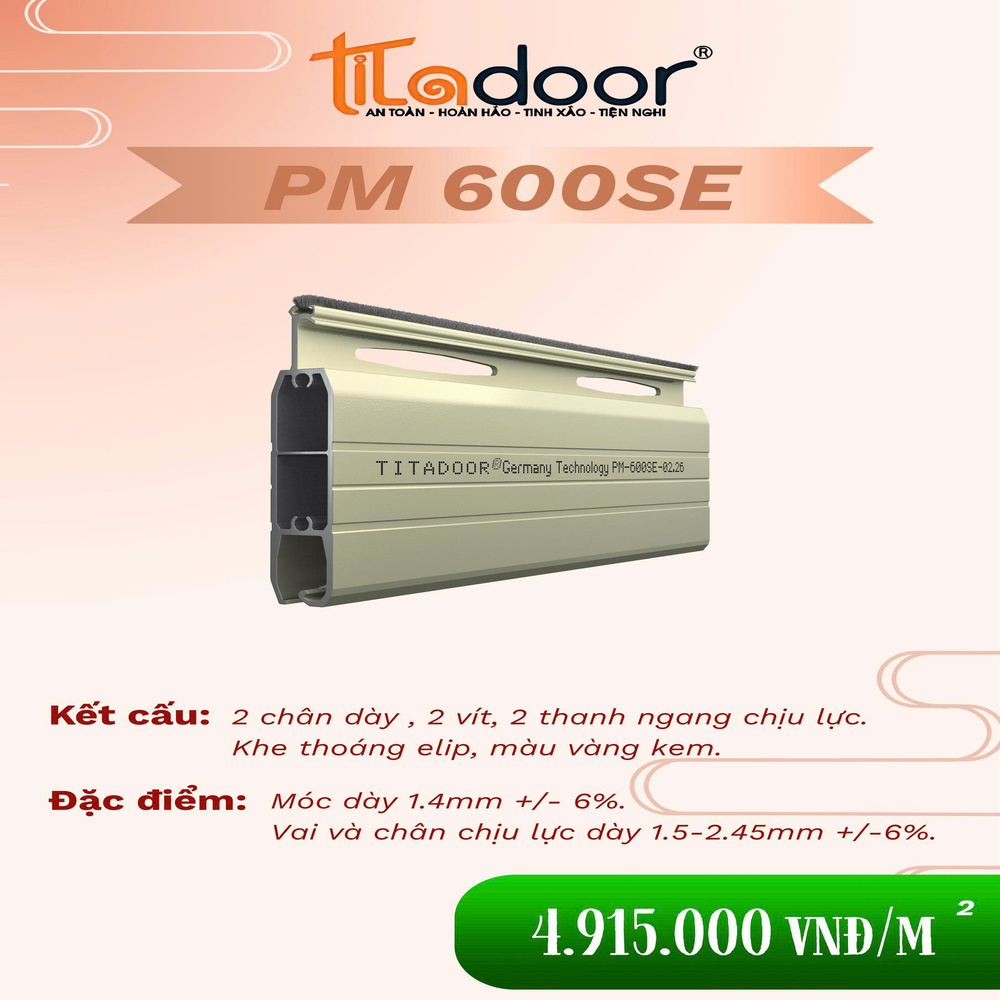 cửa cuốn titadoor pm600se chính hãng Namviet