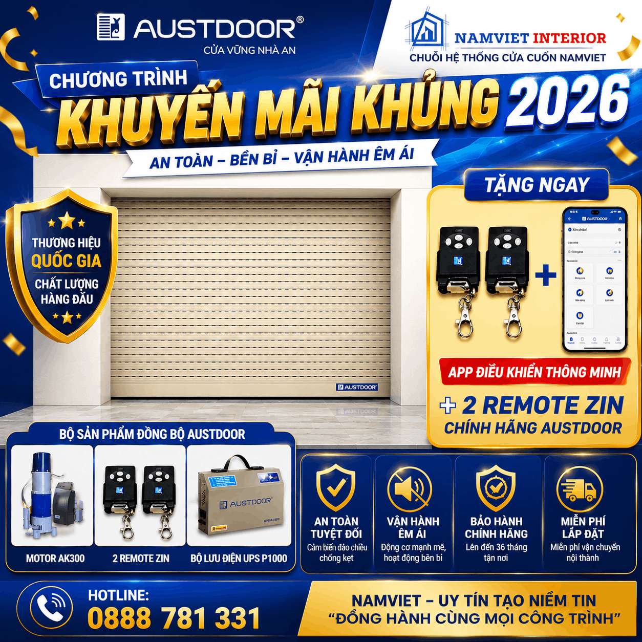 giá cửa cuốn austdoor