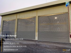 Cửa Cuốn NamViet | Thi Công Cửa Cuốn Siêu Trường Cho Dự Án Cảng Long Bình