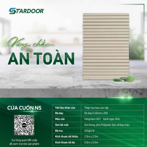cửa cuốn tấm liền stardoor ns50