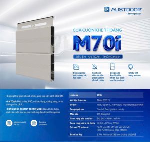 Cửa cuốn Austdoor Mega M70i: 6 điểm cần biết cho mặt tiền rộng