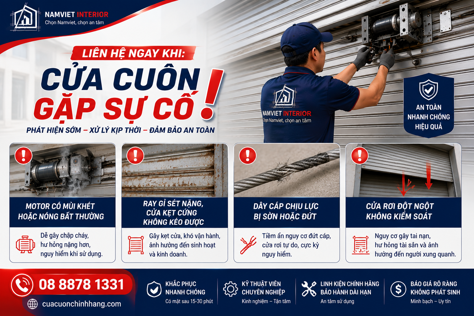 Sửa Cửa Cuốn Xã Đông Thạnh