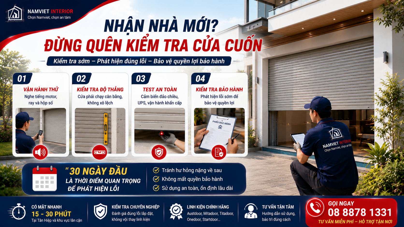 Sửa cửa cuốn xã Tân Hiệp