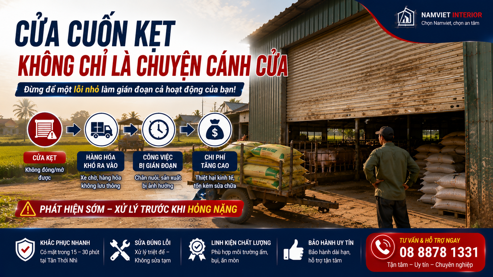 sửa cửa cuốn xã Tân Thới Nhì