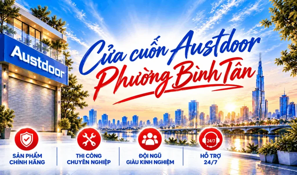 Cửa cuốn Austdoor phường Bình Tân