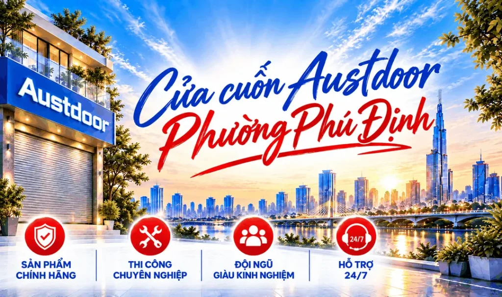 Cửa cuốn Austdoor phường Phú Định