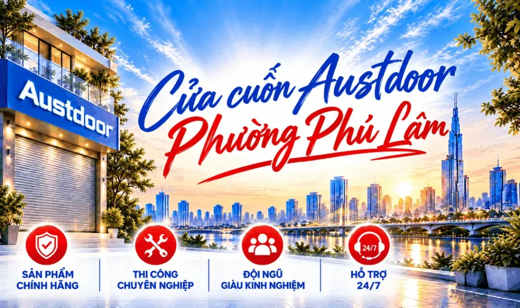 Cửa cuốn Austdoor phường Phú Lâm
