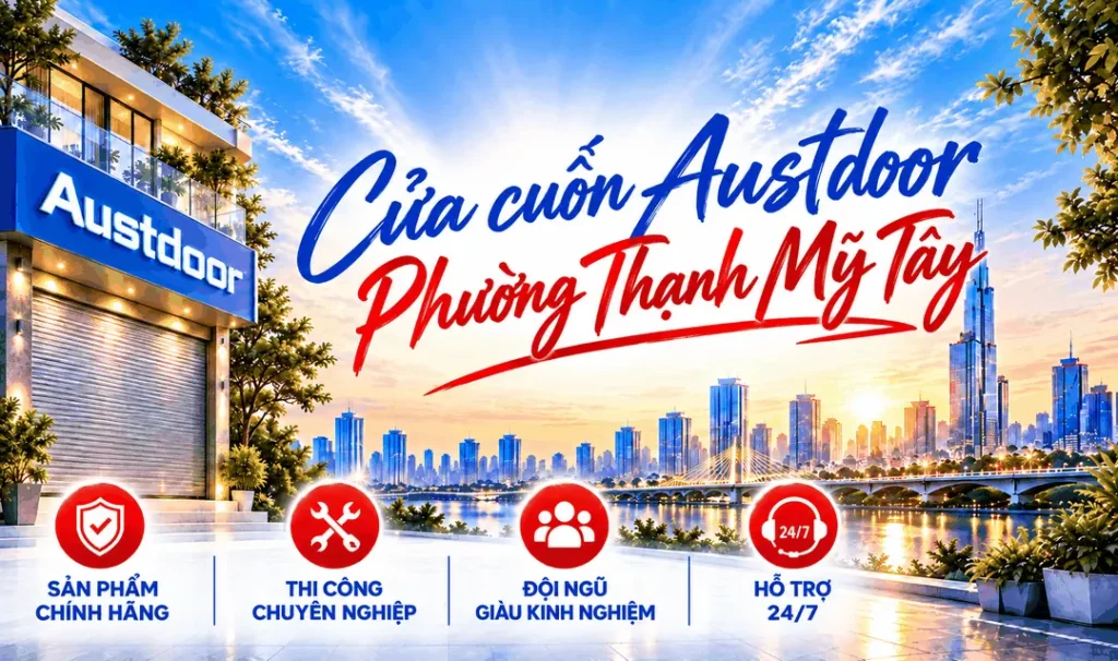 Cửa cuốn Austdoor phường Thạnh Mỹ Tây