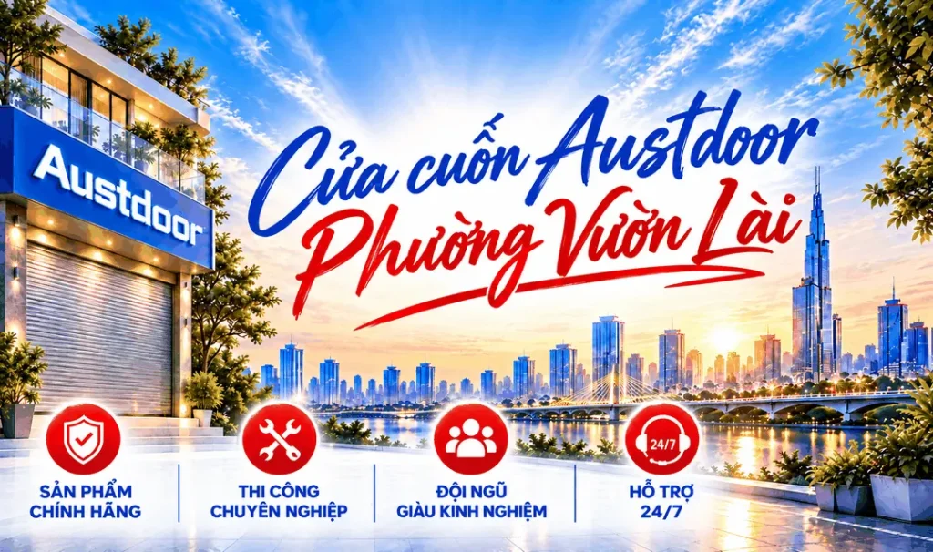 Cửa cuốn Austdoor phường Vườn Lài