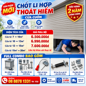 Cửa Cuốn Chốt Li Hợp Thoát Hiểm – Báo Giá Mới Nhất 2026
