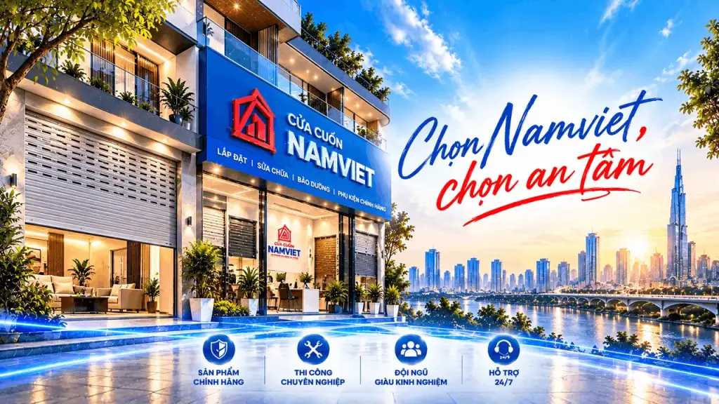 Cửa cuốn Namviet - chọn Namviet, chọn an tâm