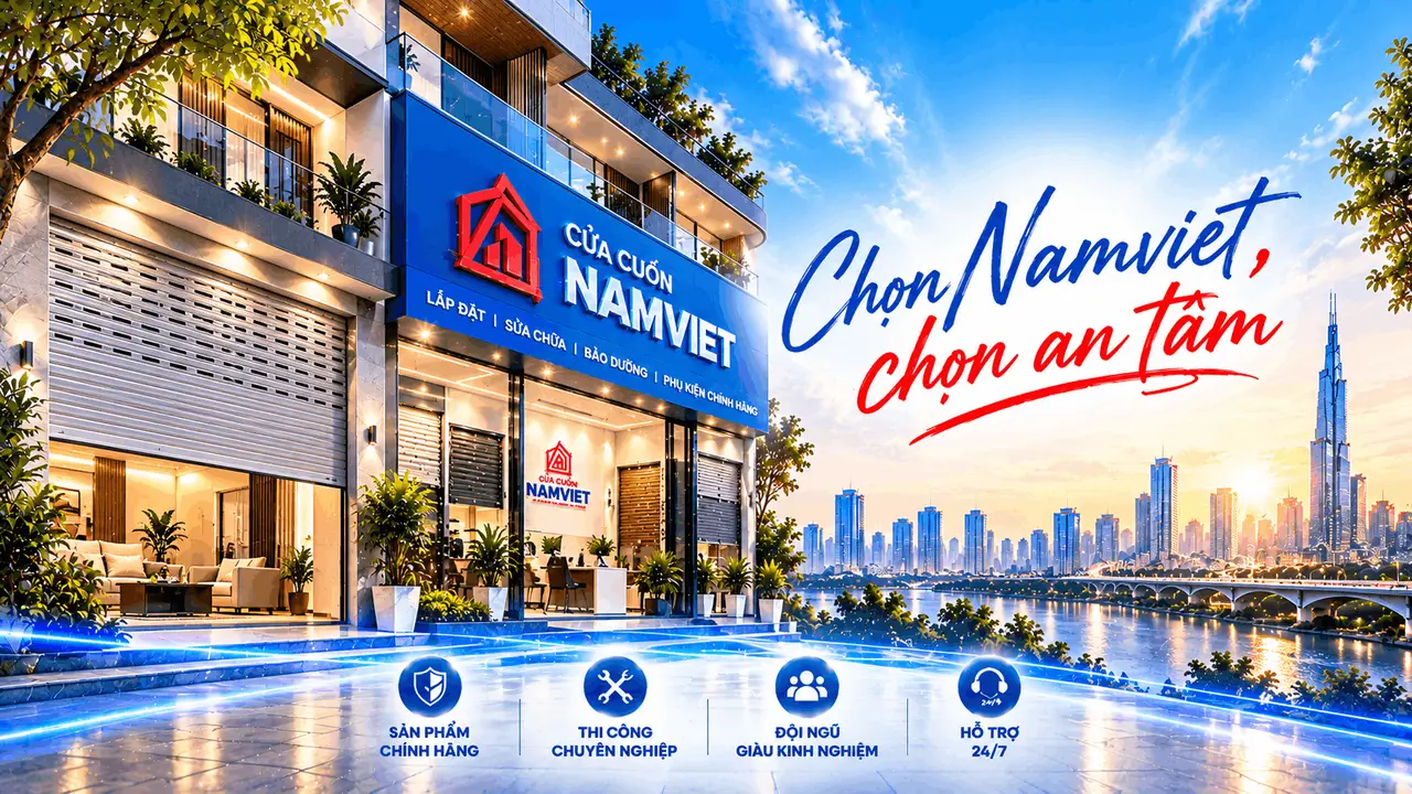 Cửa cuốn Namviet - chọn Namviet, chọn an tâm