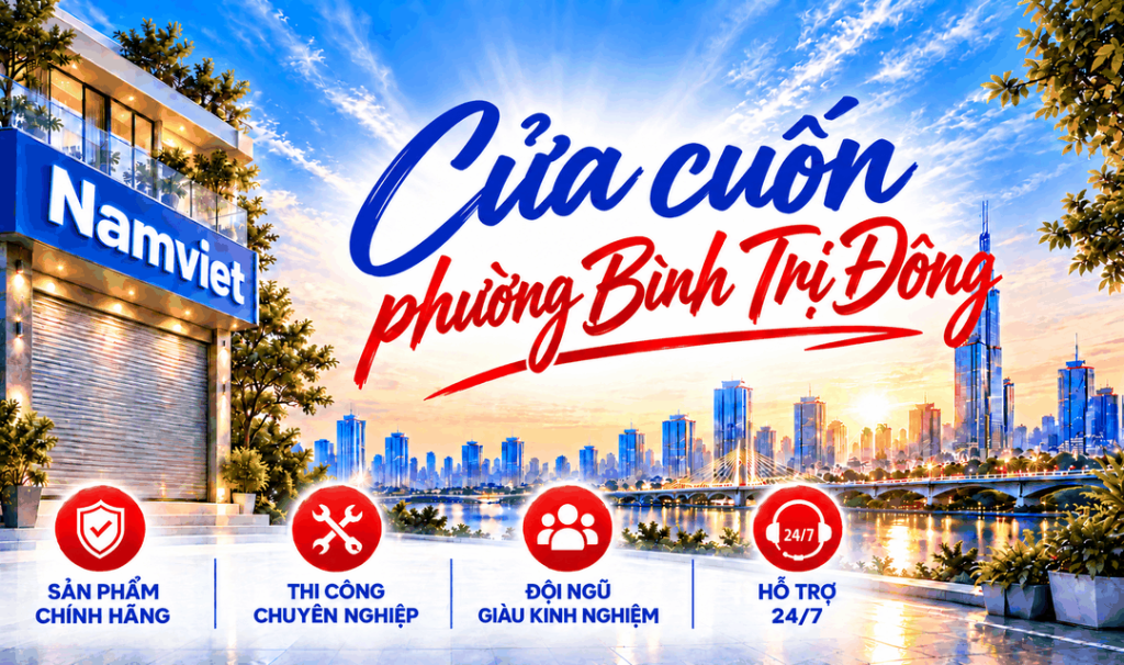 Cửa cuốn phường Bình Trị Đông - Cửa Cuốn Nam Việt