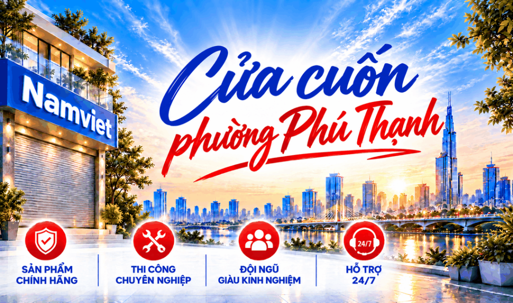 Cửa cuốn phường Phú Thạnh - Cửa Cuốn Nam Việt