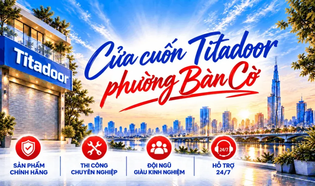 Cửa cuốn Titadoor phường Bàn Cờ