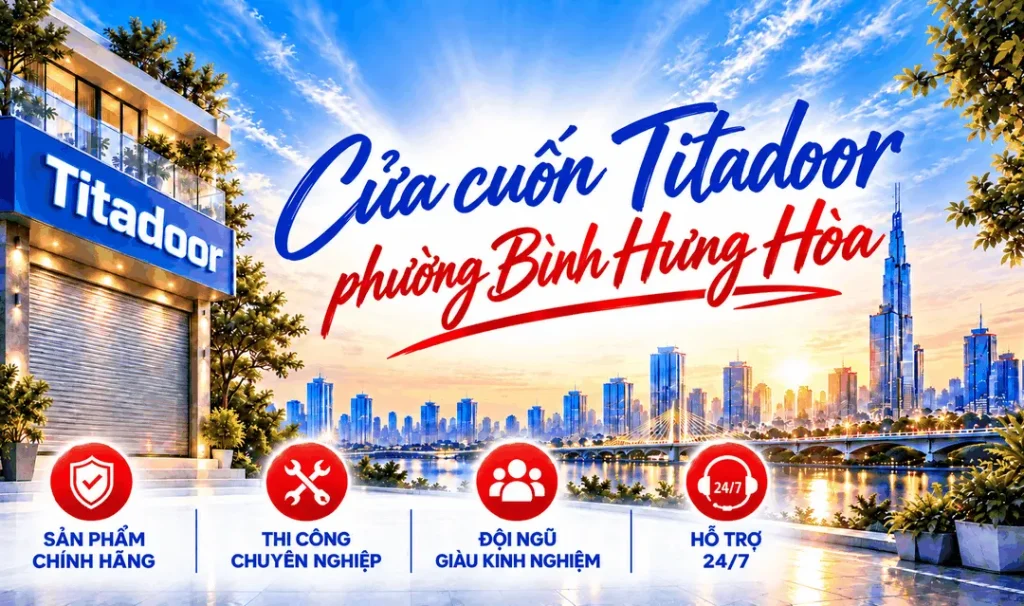 Cửa cuốn Titadoor phường Bình Hưng Hòa