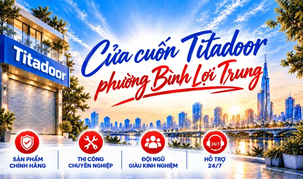 Cửa cuốn Titadoor phường Bình Lợi Trung
