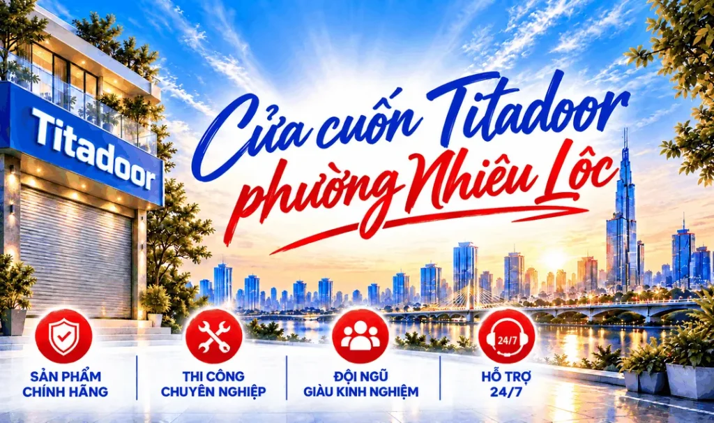 Cửa cuốn Titadoor phường Nhiêu Lộc
