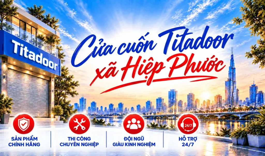 Cửa cuốn Titadoor xã Hiệp Phước