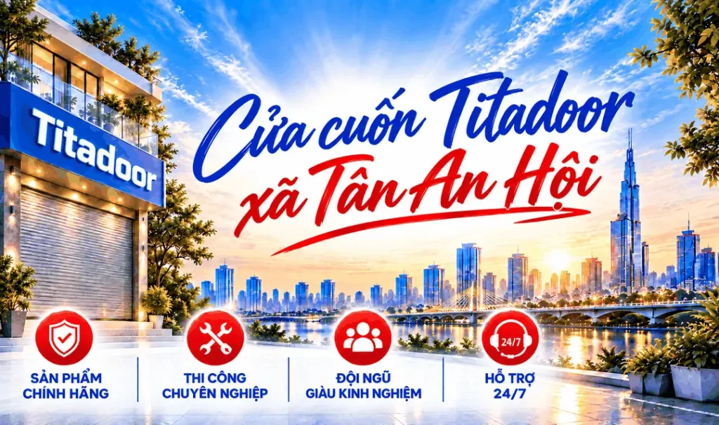 Cửa cuốn Titadoor xã Tân An Hội