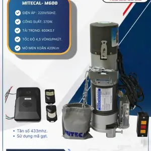 Motor cửa cuốn Mitecal M600 600kg 370W giá 4.800.000đ tại Namviet