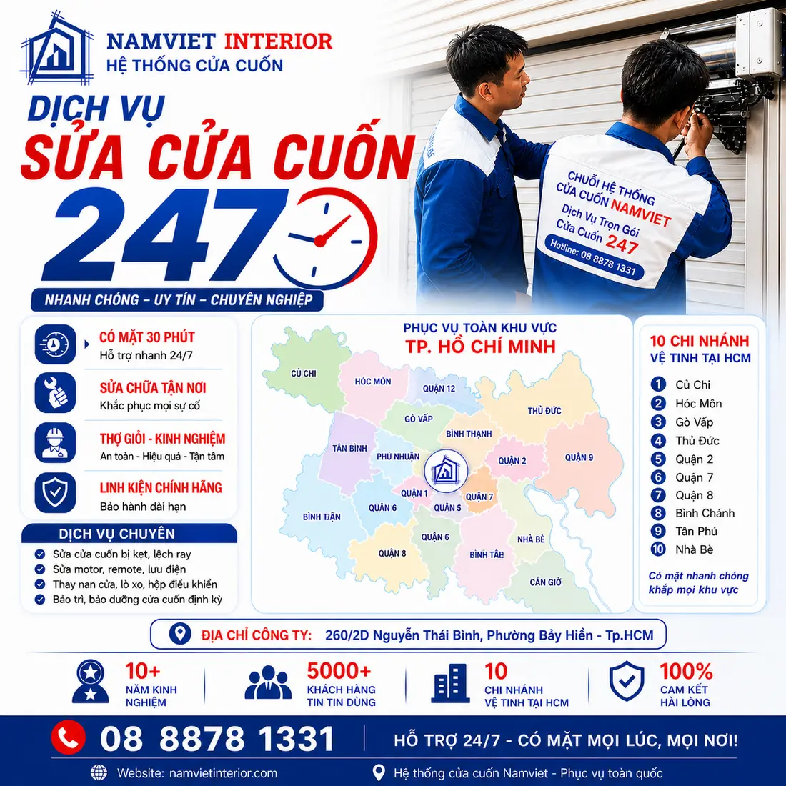Sửa motor cửa cuốn tại nhà TPHCM
