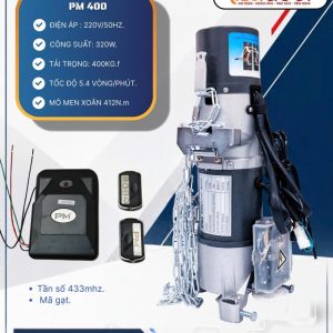 Motor cửa cuốn PM400 400kg 320W giá 4.300.000đ tại Namviet