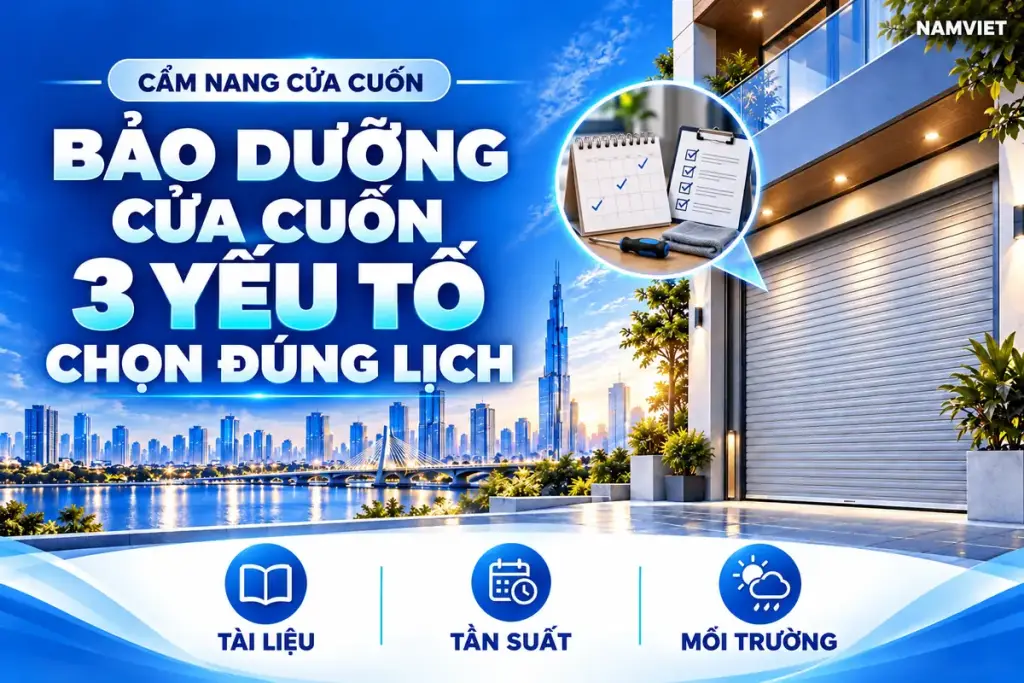 BẢO DƯỠNG CỬA CUỐN – 3 YẾU TỐ – CHỌN ĐÚNG LỊCH