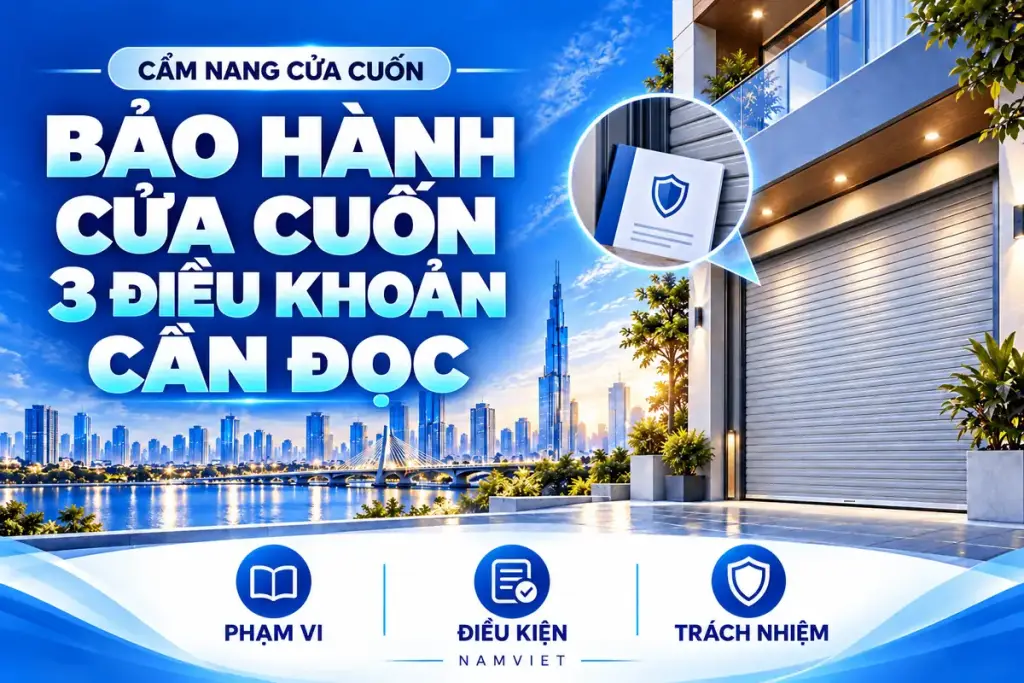 BẢO HÀNH CỬA CUỐN – 3 ĐIỀU KHOẢN – CẦN ĐỌC