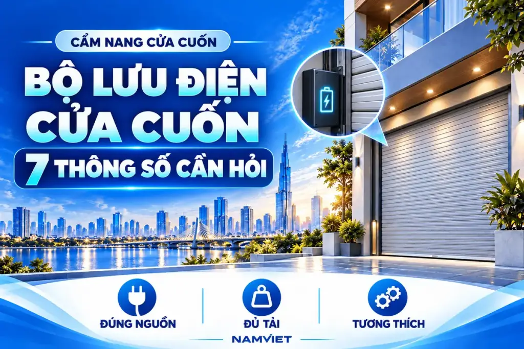 BỘ LƯU ĐIỆN – CỬA CUỐN – 7 THÔNG SỐ CẦN HỎI