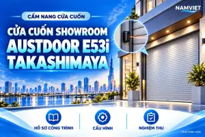 CỬA CUỐN SHOWROOM – AUSTDOOR E53i – TAKASHIMAYA