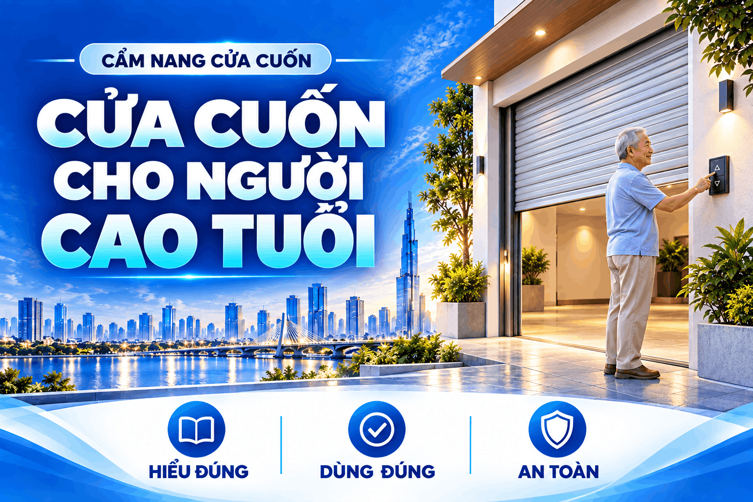 cửa cuốn cho người cao tuổi