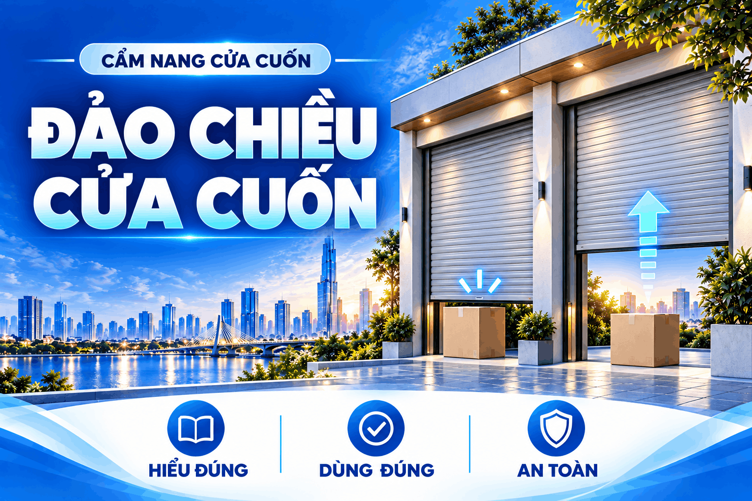 đảo chiều cửa cuốn
