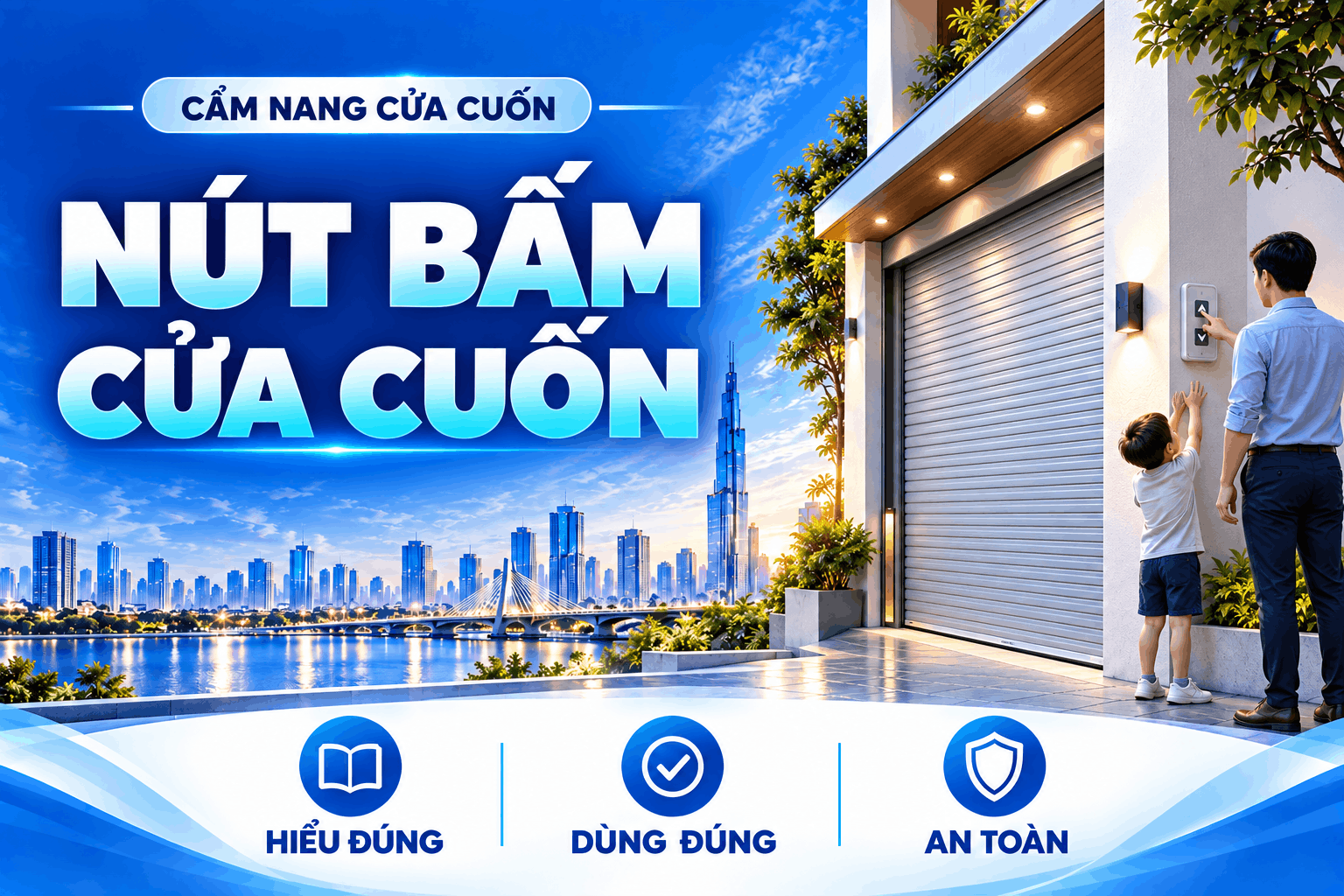 nút bấm cửa cuốn