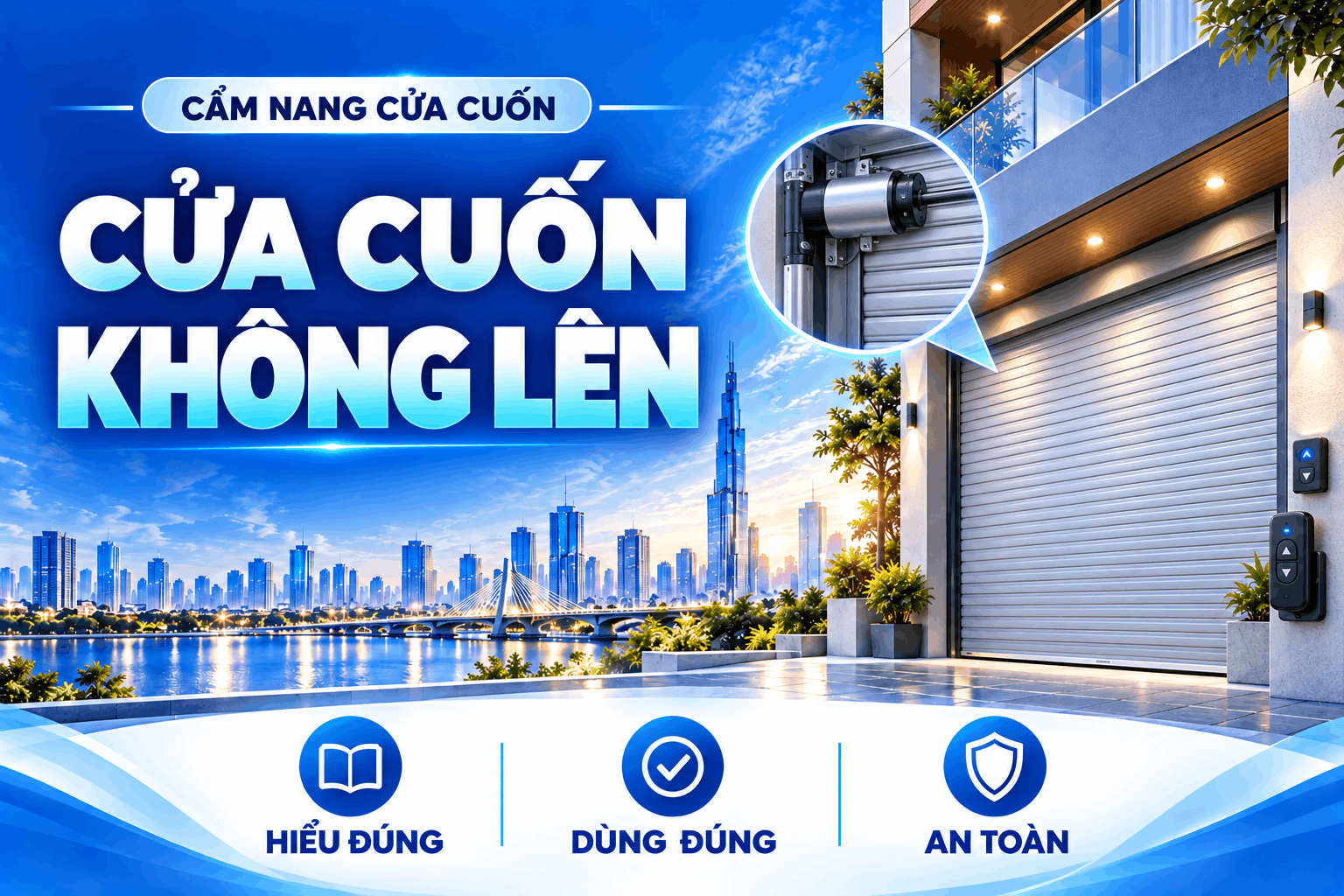 cửa cuốn không lên