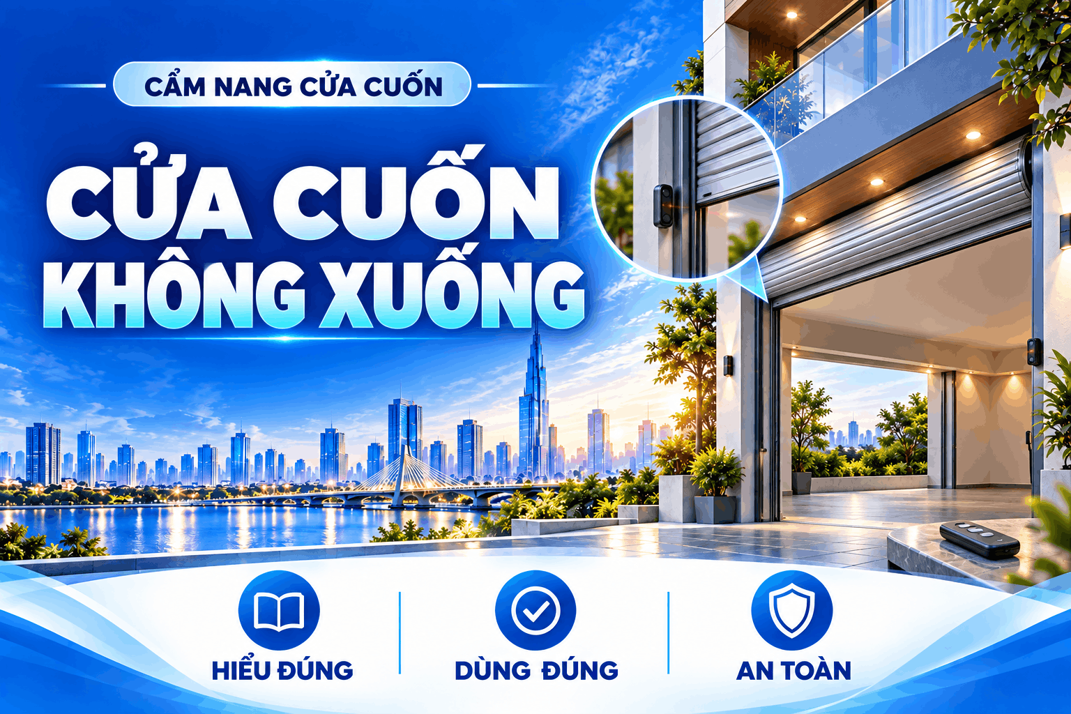 cửa cuốn không xuống