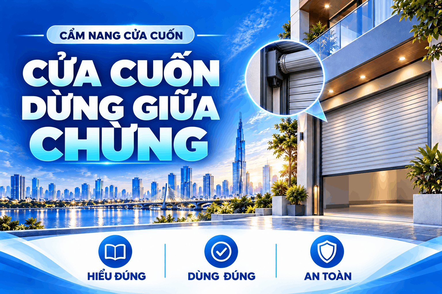 cửa cuốn dừng giữa chừng