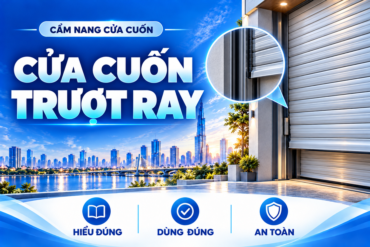 cửa cuốn trượt ray