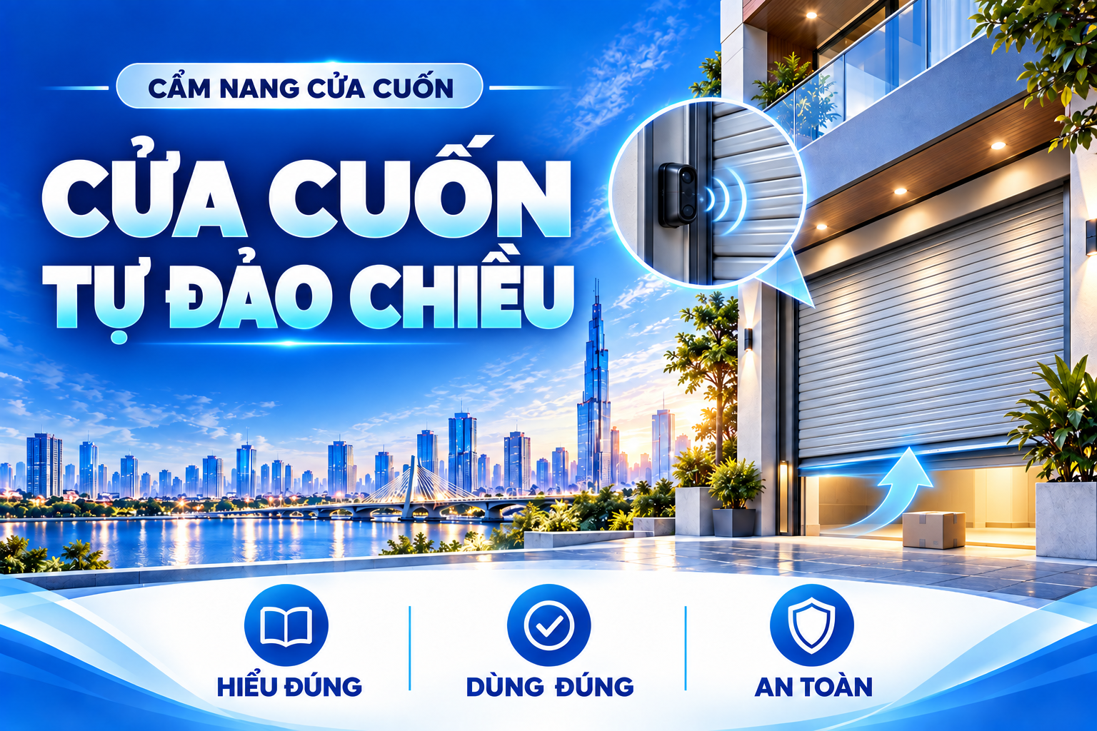 cửa cuốn tự đảo chiều