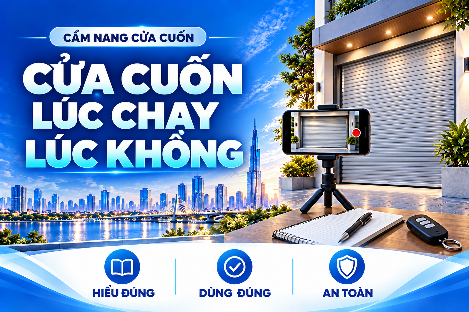 cửa cuốn lúc chạy lúc không
