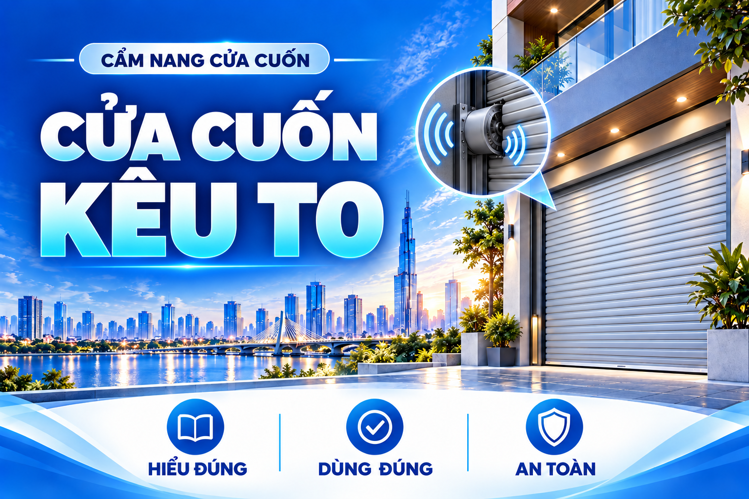 cửa cuốn kêu to