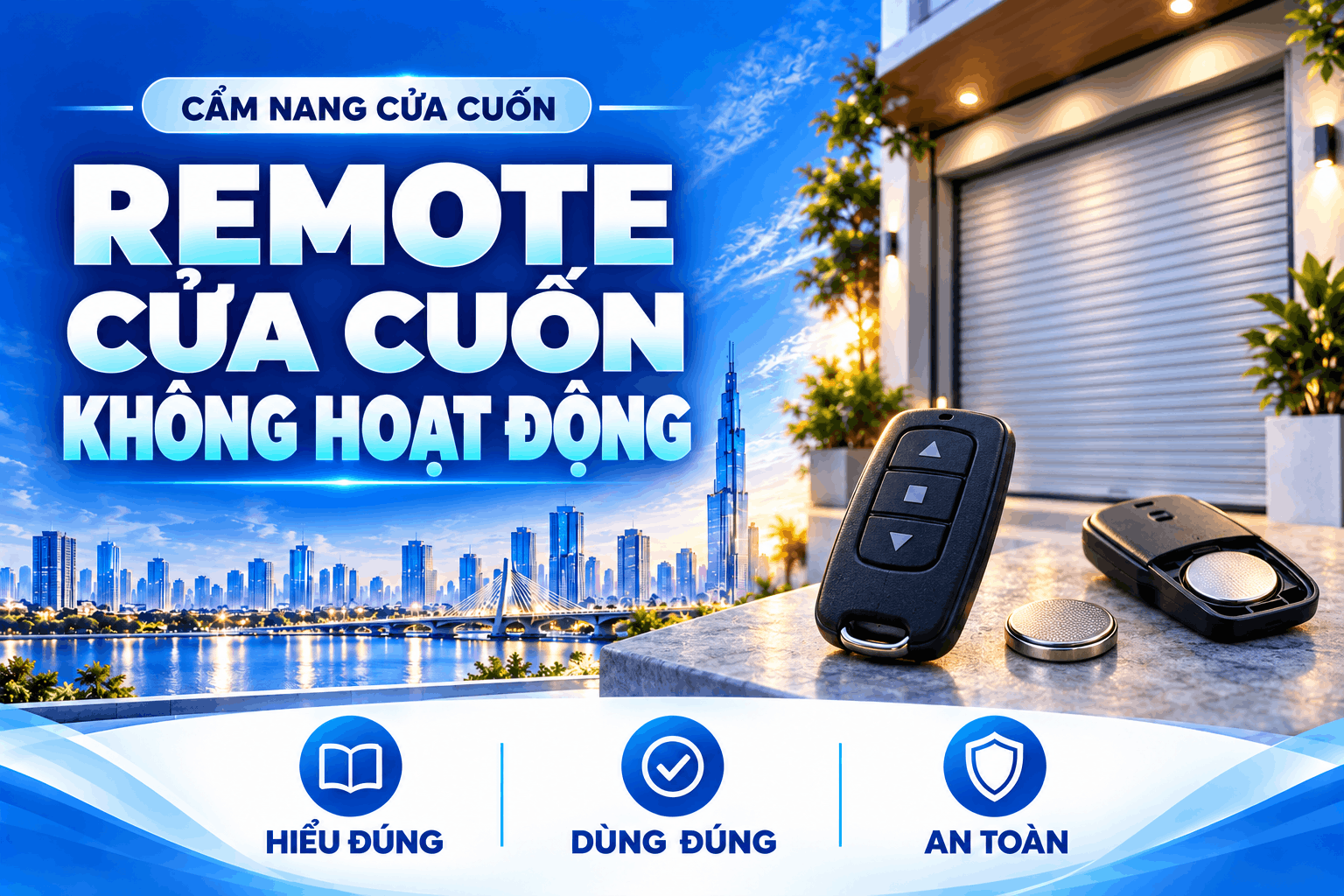 remote cửa cuốn không hoạt động