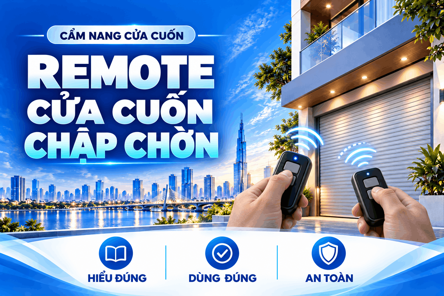 remote cửa cuốn chập chờn