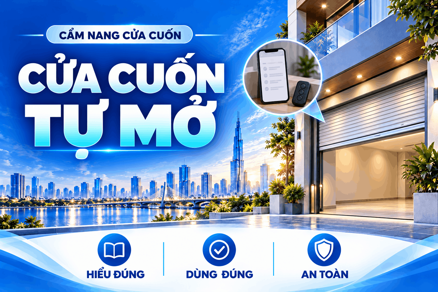 cửa cuốn tự mở