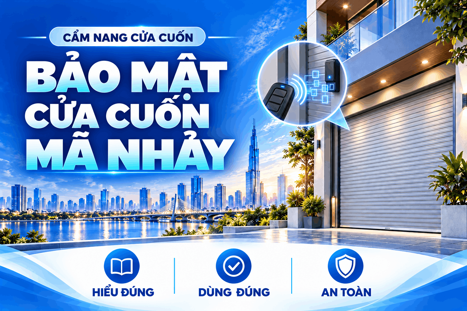 bảo mật cửa cuốn mã nhảy