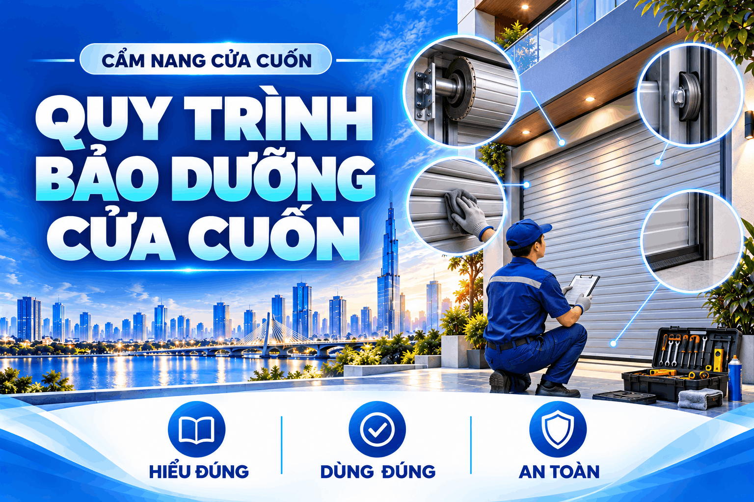 quy trình bảo dưỡng cửa cuốn