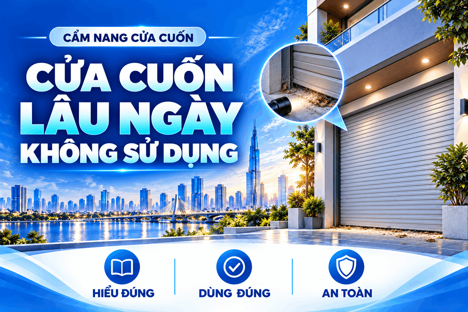 cửa cuốn lâu ngày không sử dụng