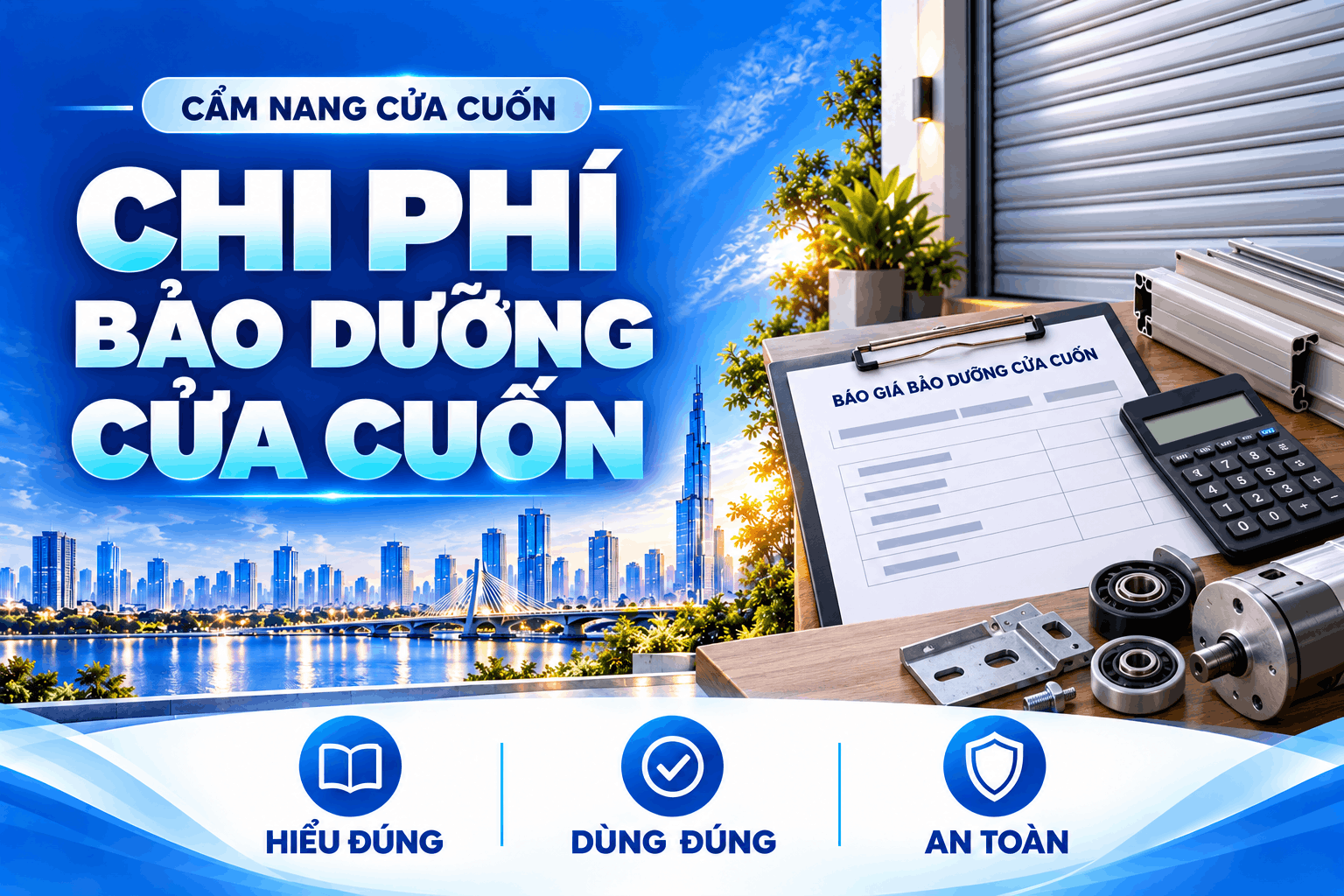 chi phí bảo dưỡng cửa cuốn