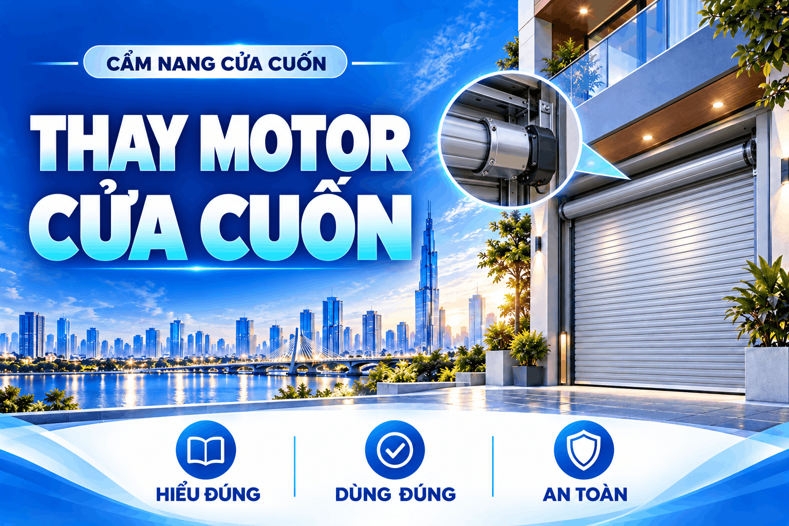 thay motor cửa cuốn